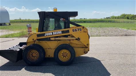 how big is a 6675 john deere skid steer|john deere 6675 skid steer for sale.